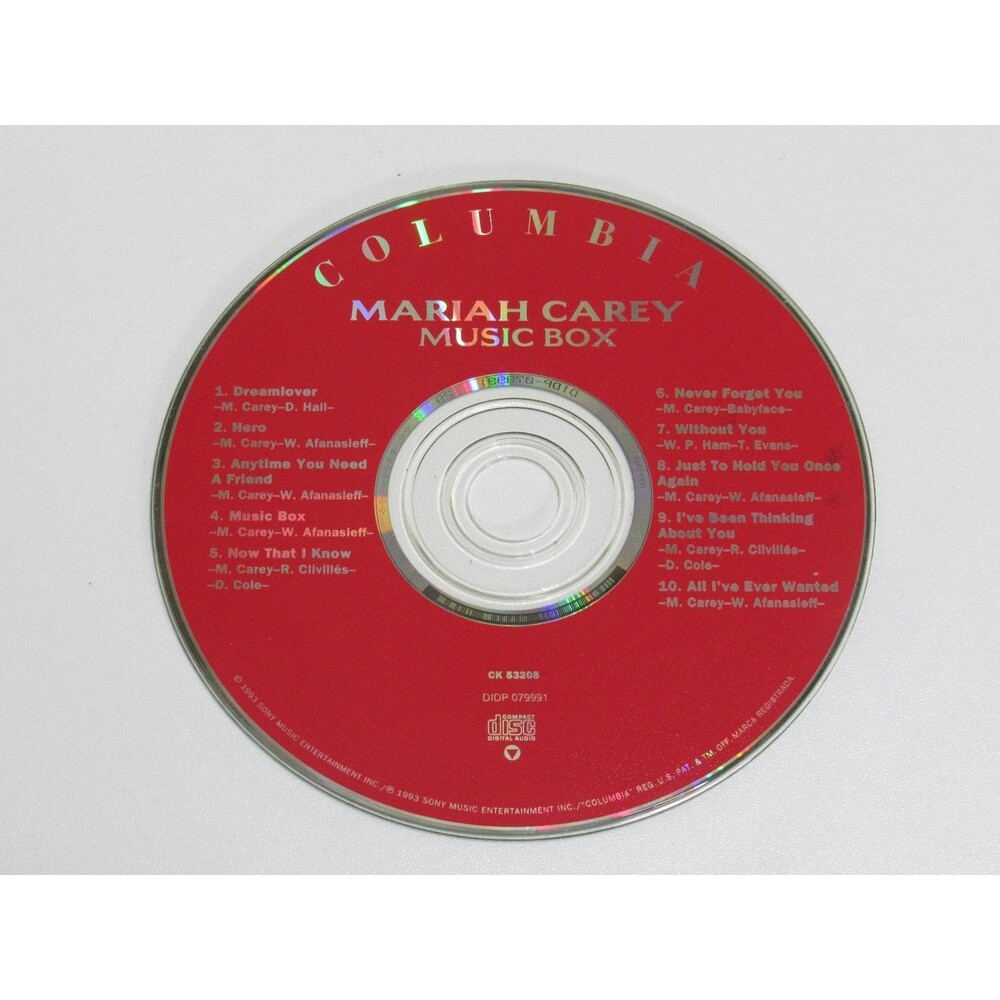 Mariah Carey – Music Box CD 1993 Pop R&B Columbia Hits